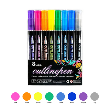 Outline Metallic Shimmer Marker